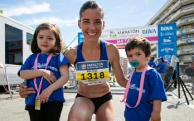 Beatriz Morillo nuevo récord de Medio Maratón con carrito de dos niños
