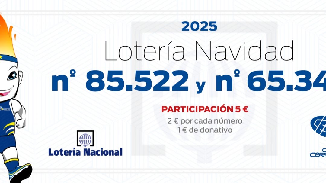 LOTERÍA DE NAVIDAD DE CLUB CORREDORES: 85.522 y 65.349